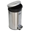Stainless Steel 20 Ltr. Pedal Bin Moon Lid with finger print resistance